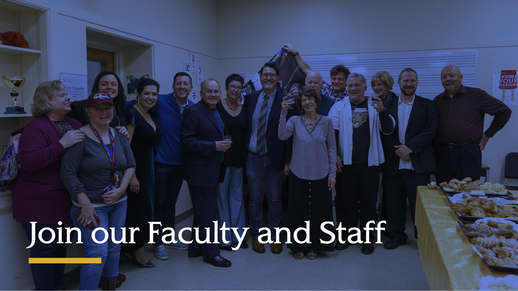 Group picture of Music faculty members.