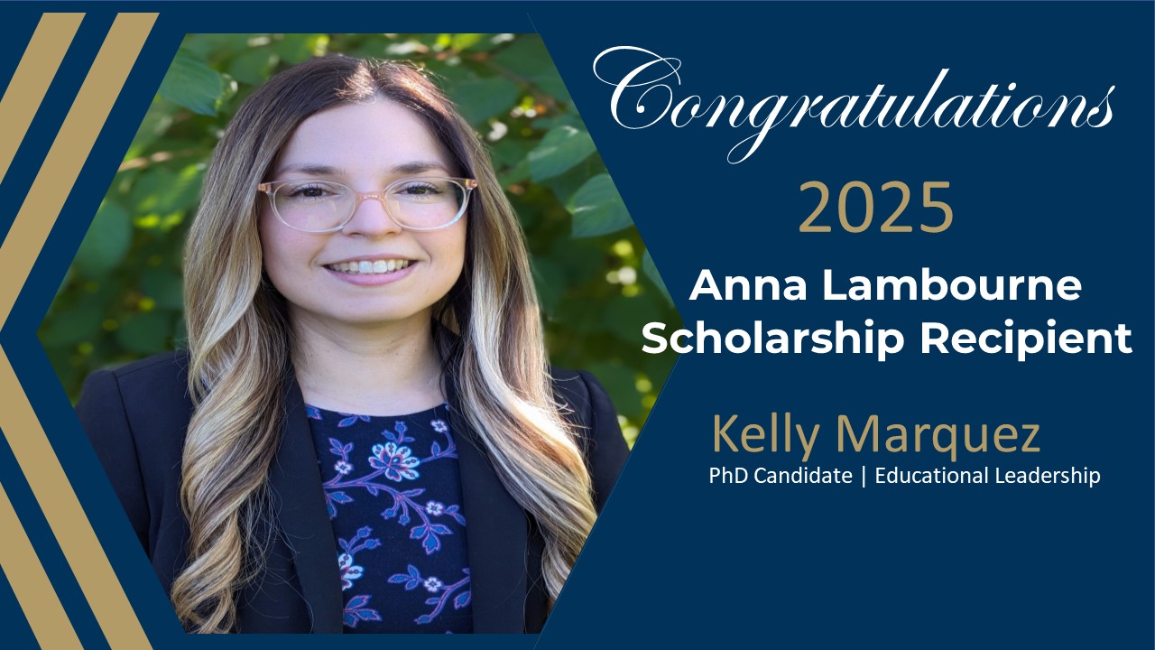Kelly Marquez 2025 Anna Lambourne Scholarship