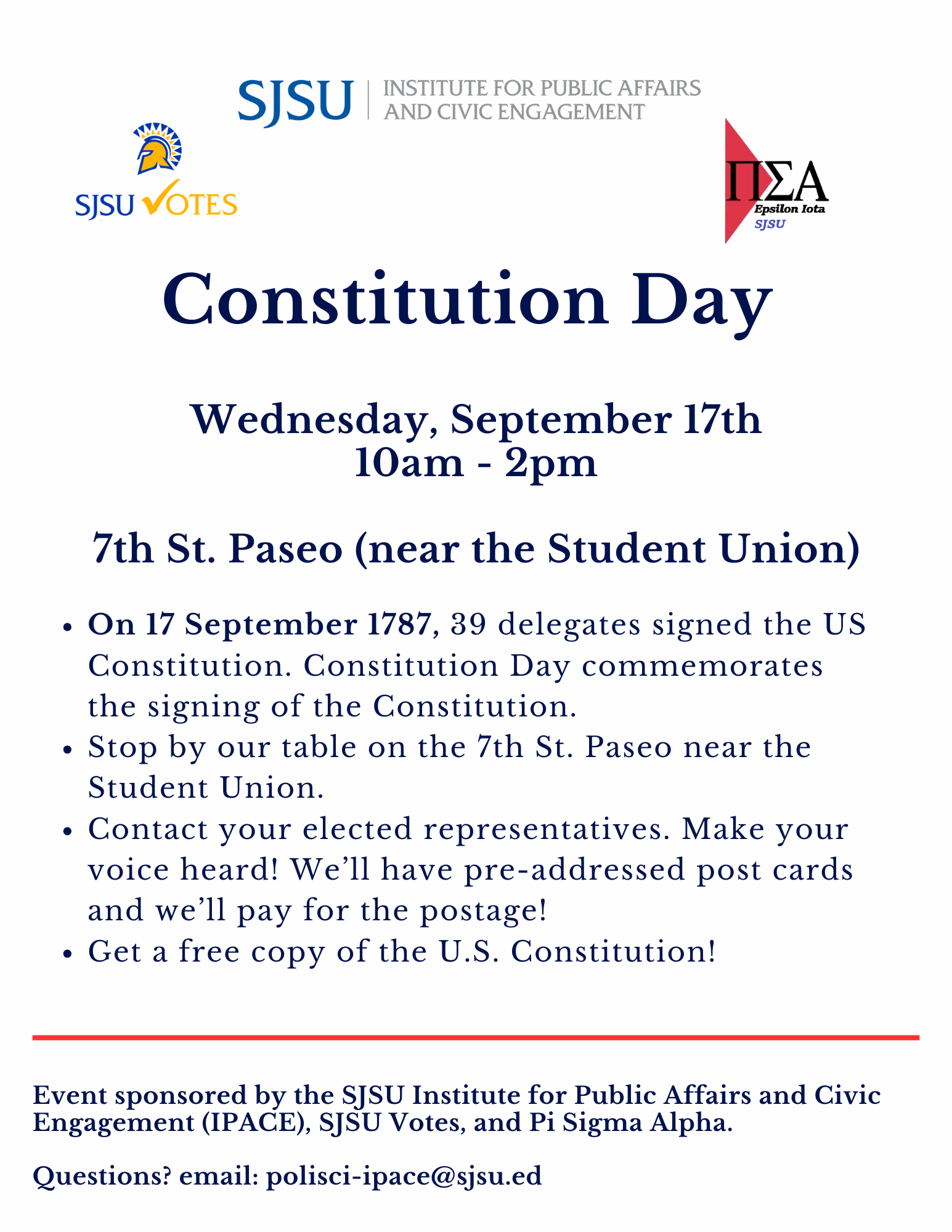Flyer for 2025 Constitution Day