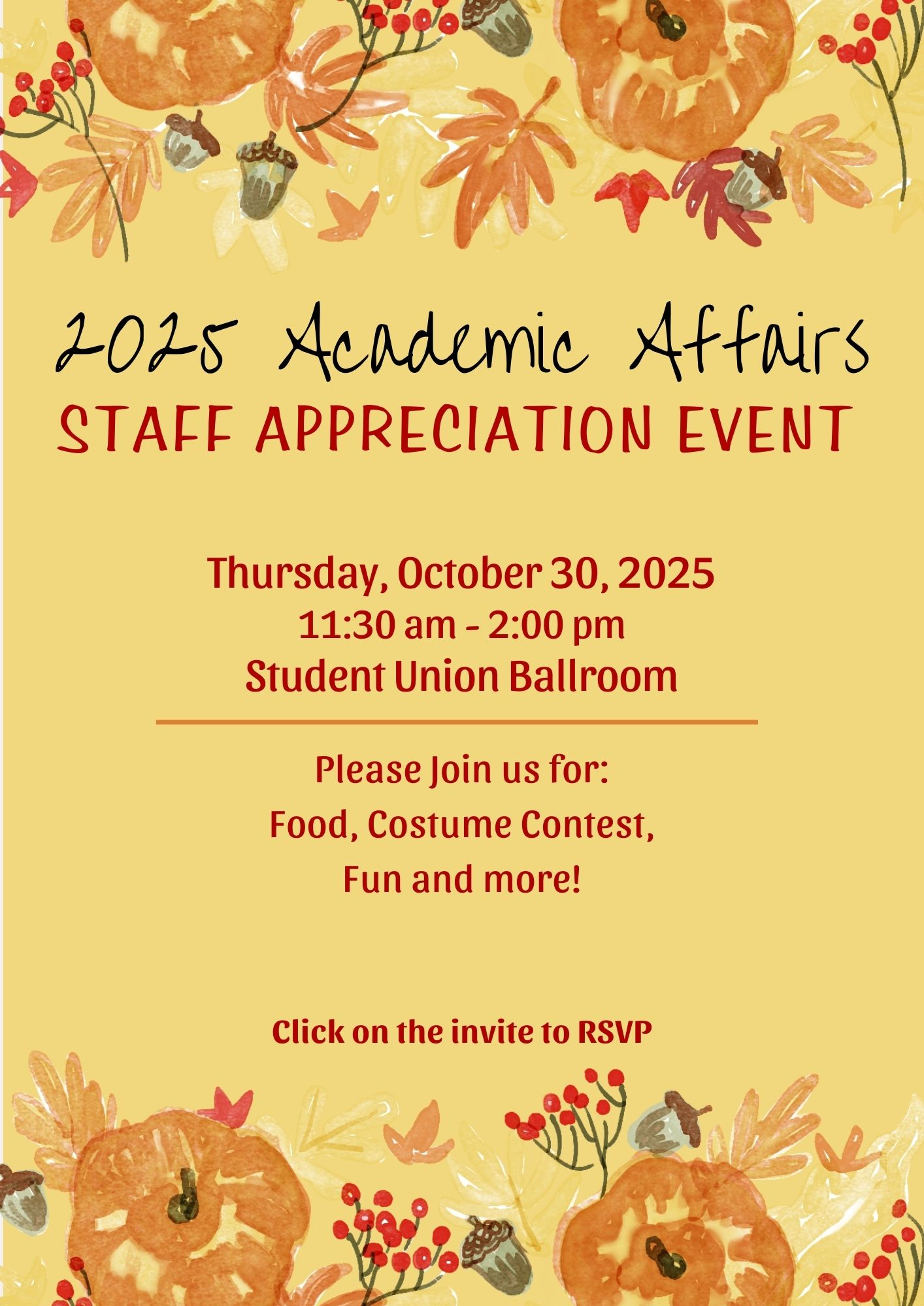 Staff Appreciation Event Flyer 2025 Staff Appreciation Event Flyer 2025
