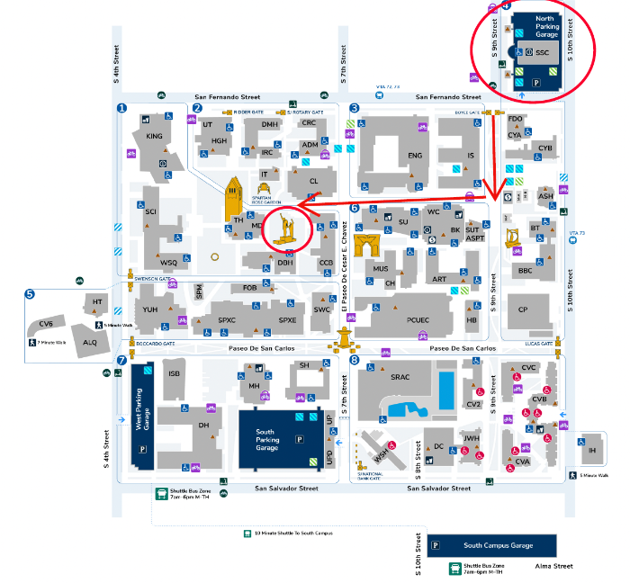 SJSU map
