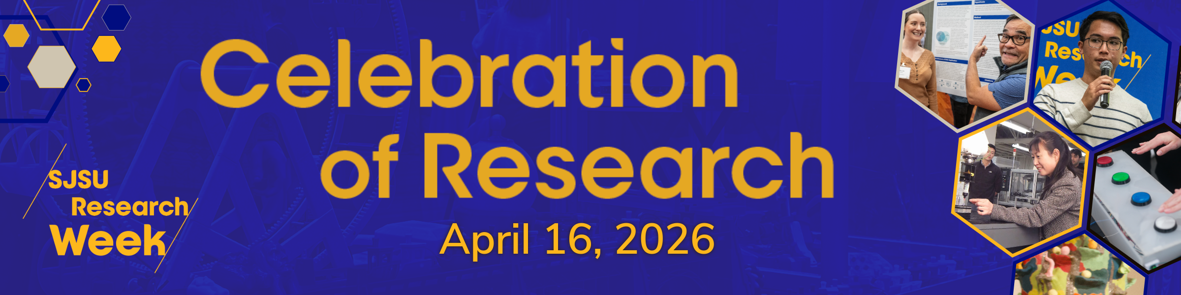 Banner with Celebration of Research logo