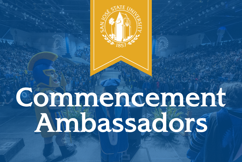Commencement ambassadors for San Jose State University’s fall graduation ceremonies.