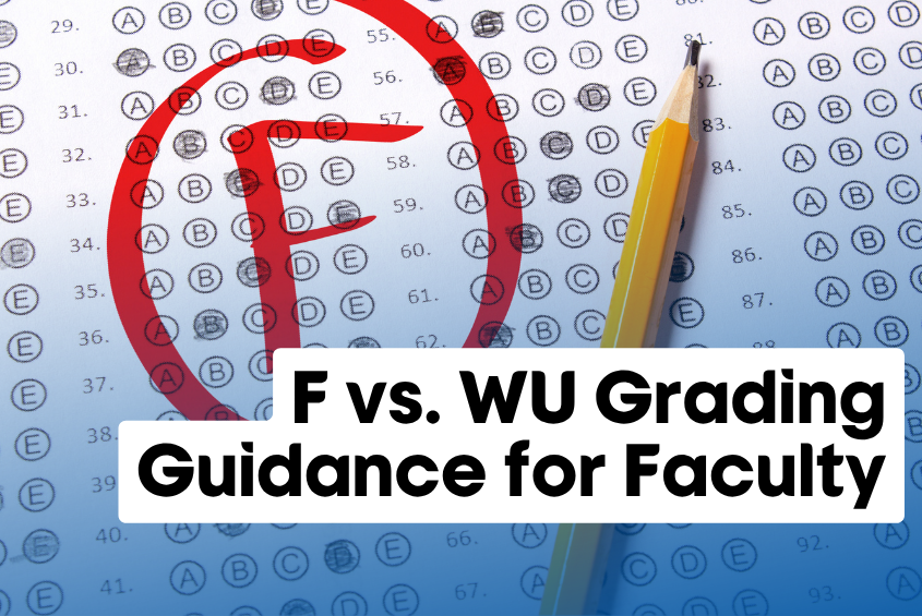 F vs WU Grading Guidance for Faculty